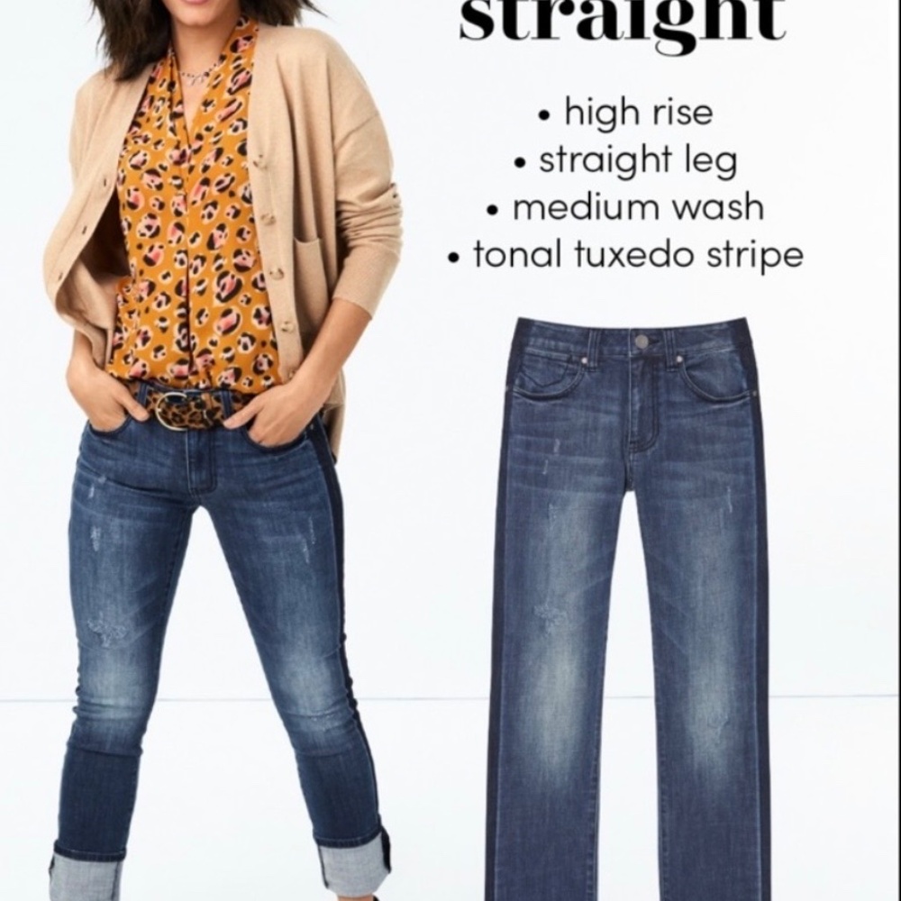 Cabi High Straight Tuxedo Jean Style 3750